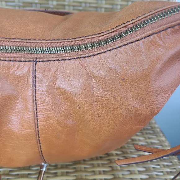 HOBO Orange Leather Hobo Bag - Picture 7 of 16
